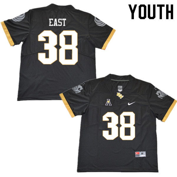 Youth #38 Darious East UCF Knights College Football Jerseys Sale-Black